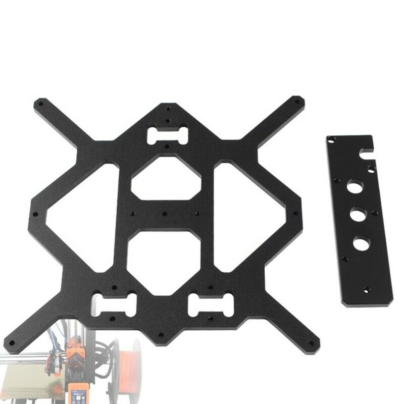 1Set Black Aluminum Profile Y Cage Z Bottom Plate Extrusion Profile with 3Pcs E8