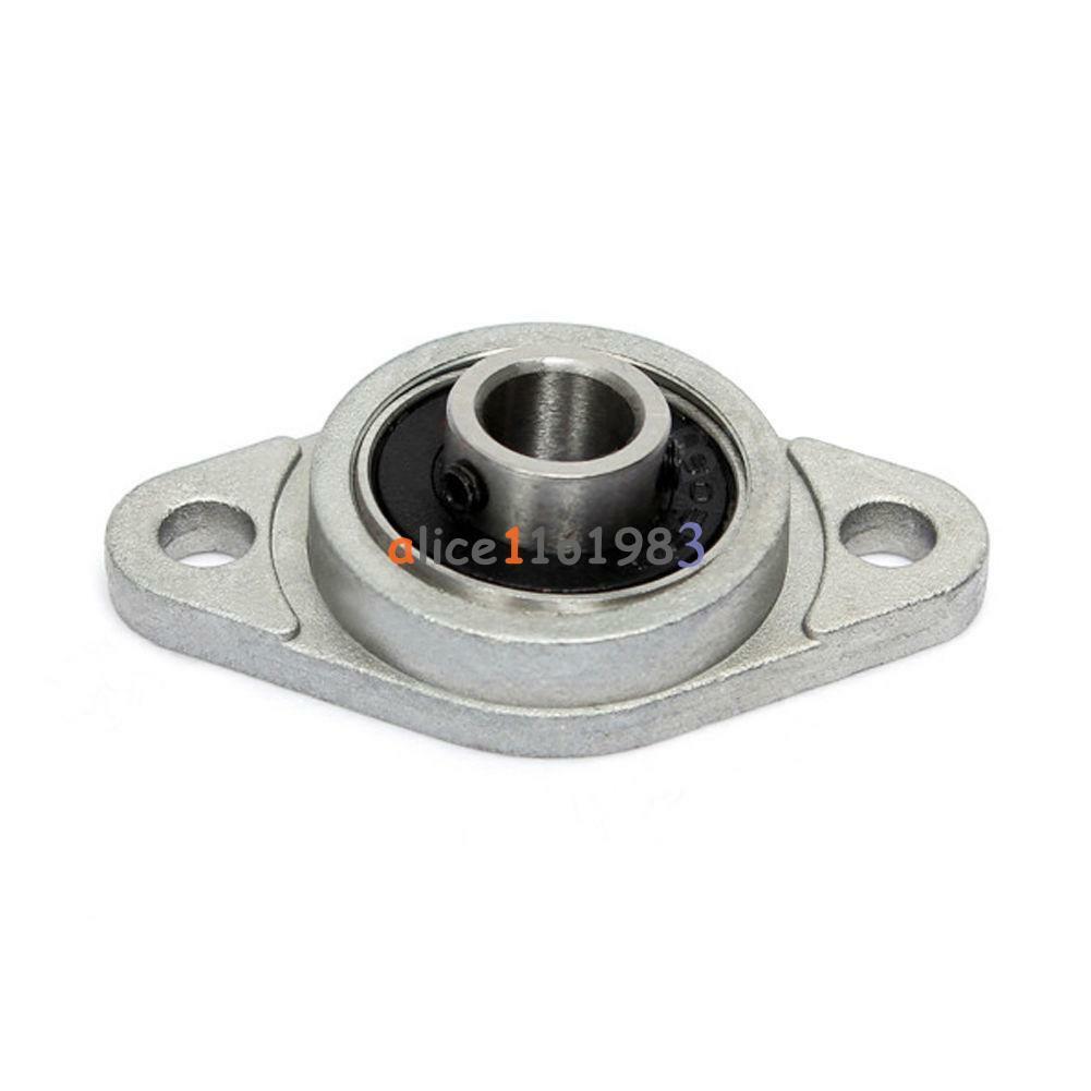 1 Pair 8mm Bore Diameter KFL08 Pillow Block Bearing Flange Rhombic Bearings New