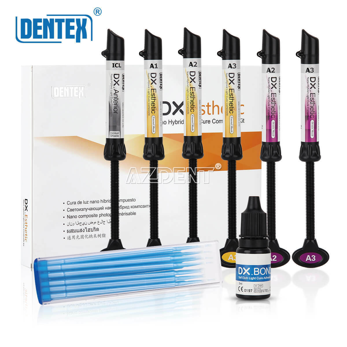 Dental Esthetic Light cure composite Etching Adhesive kit