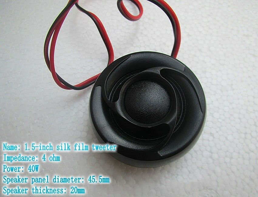 2pcs 1.5"inch 4Ω 40W silk film car tweeter speaker loudspeaker For JBL
