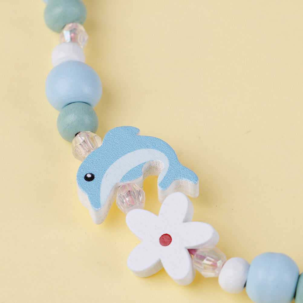 Beads necklace girls jewelry dolphin-shaped children accessories kids cart.l8