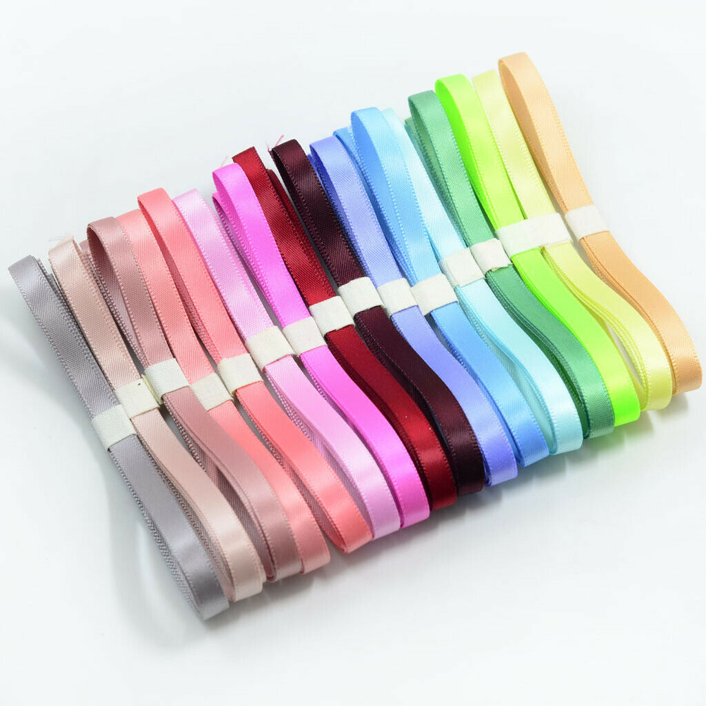 16 Yards Grosgrain Ribbon Satin Ribbon Double Side Polyester Ribbon Decor