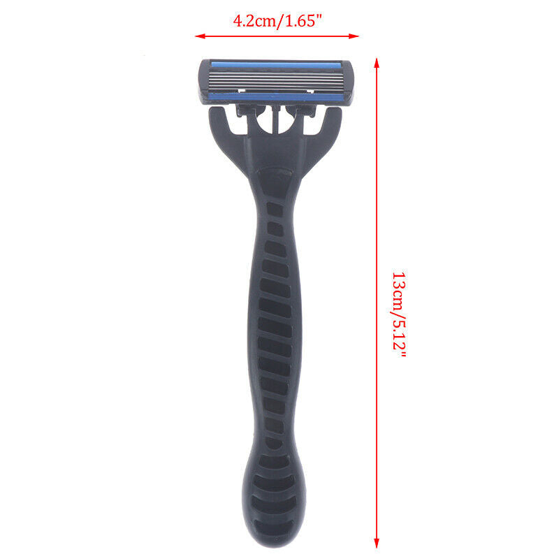 6 Layers Razor 1 Razor Holder + 6 Replacement Blades Head Cassette Hair T.l8