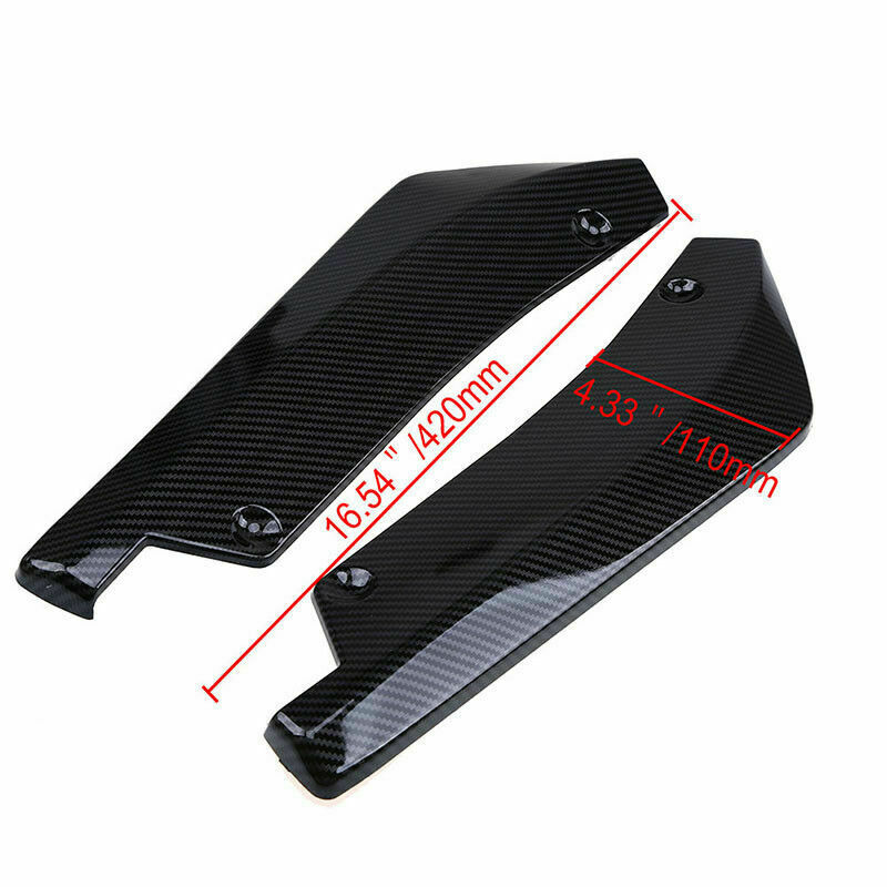 Fit Bmw  E92 E93 328i 335i Rear Bumper Splitter Lip Protector Carbon Fiber Style