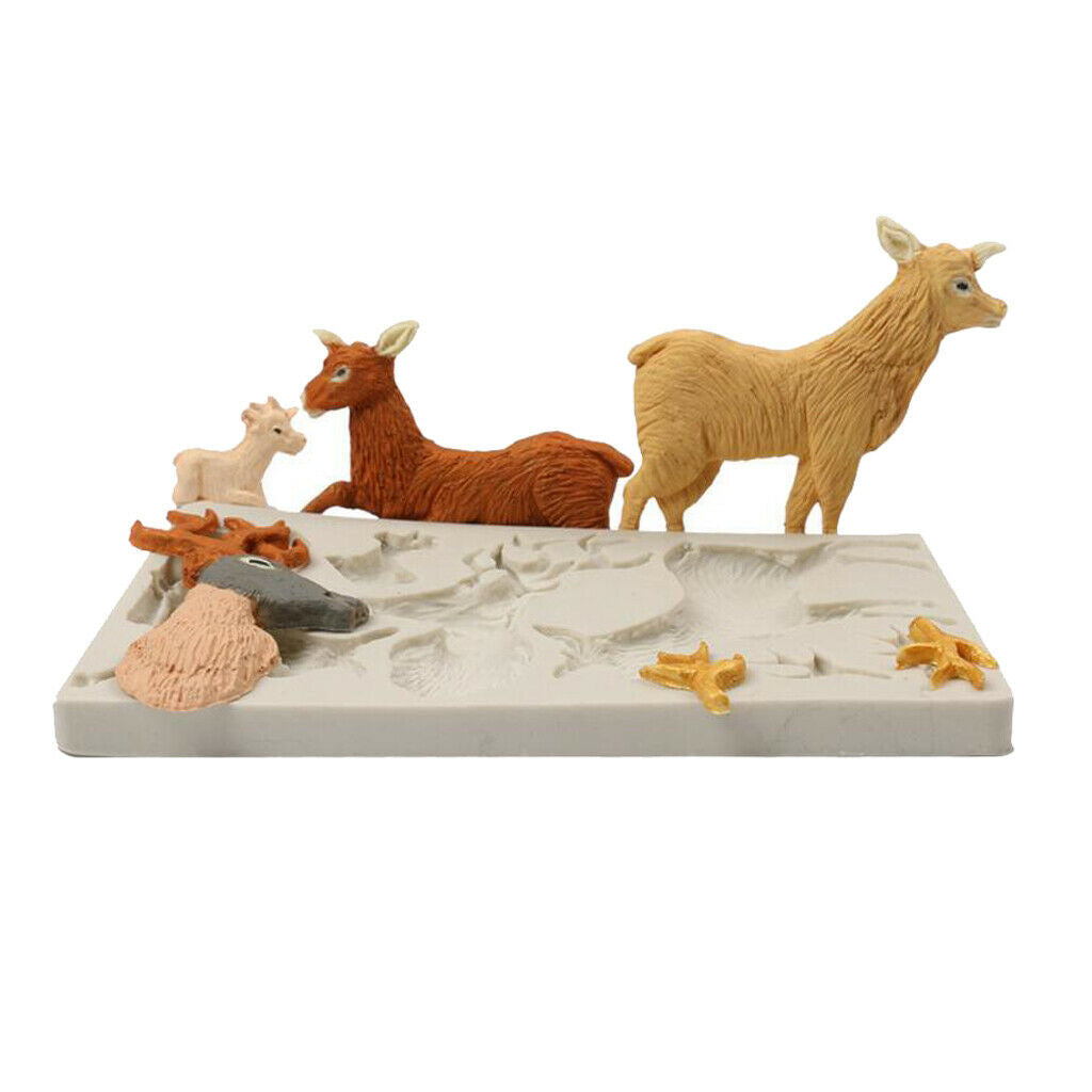 Silicone Goat Mold for Fondant Cake Making Baking Tool
