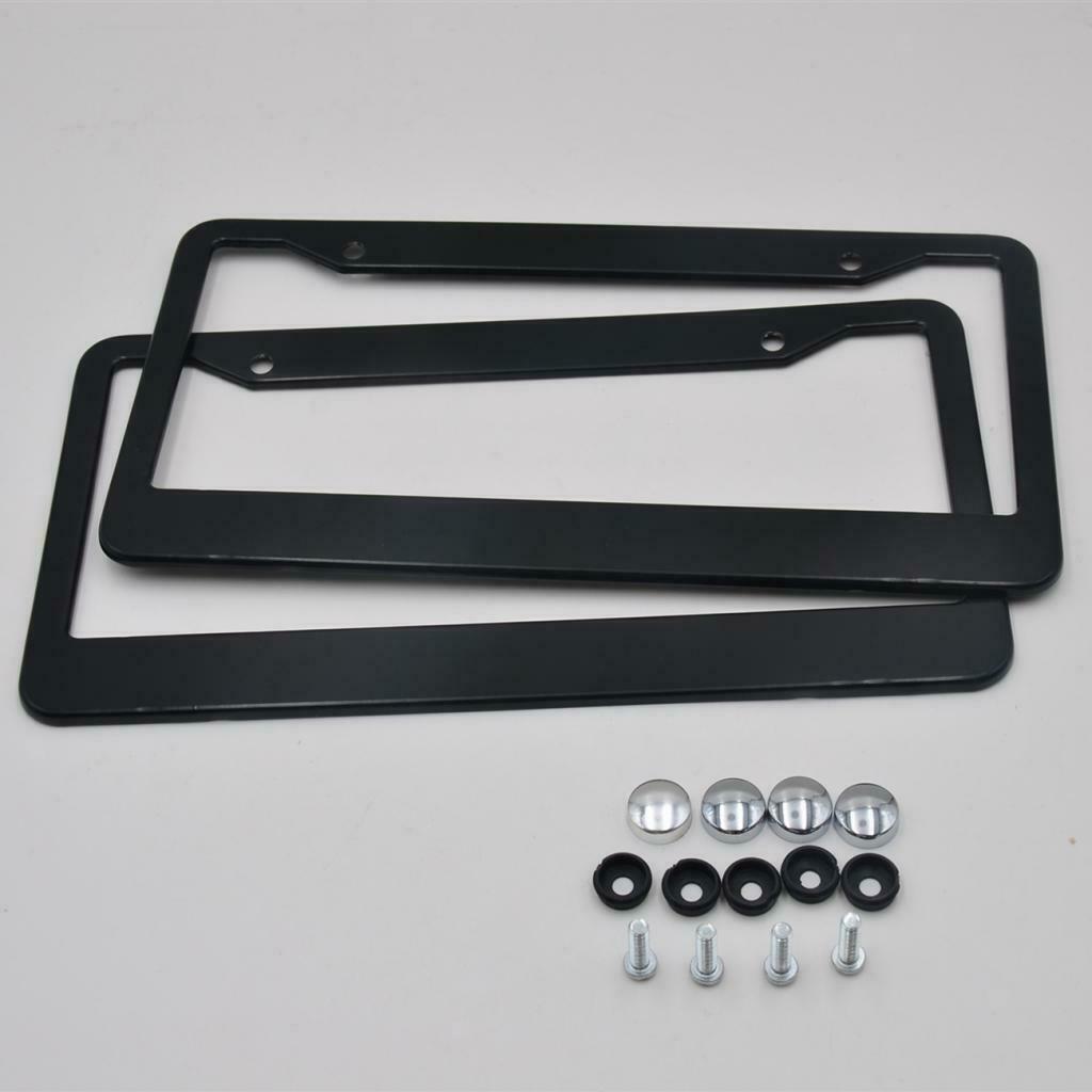 2pcs Universal Truck Racing License Plate Frame Tag Protective Cover Holder