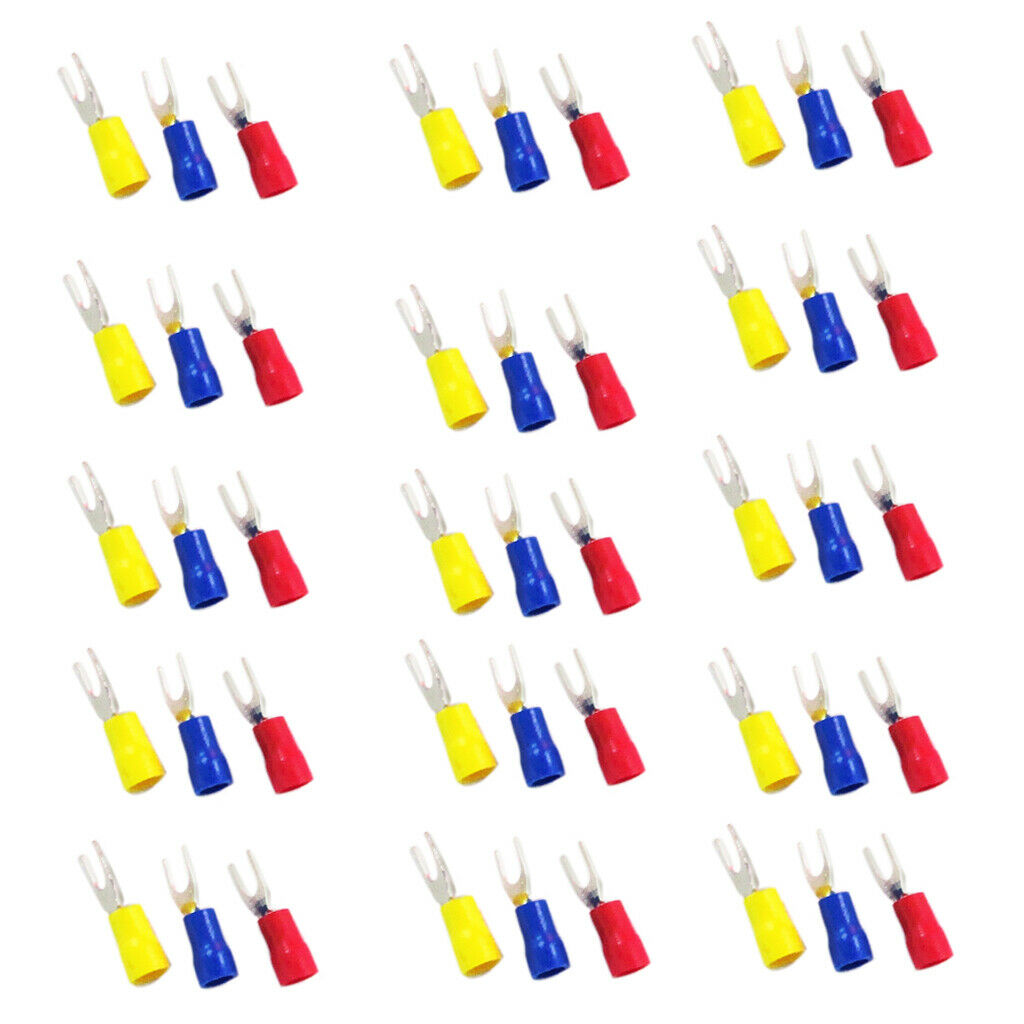 Set of 150 pieces of crimp wire spade fork connector U shape SV2 4