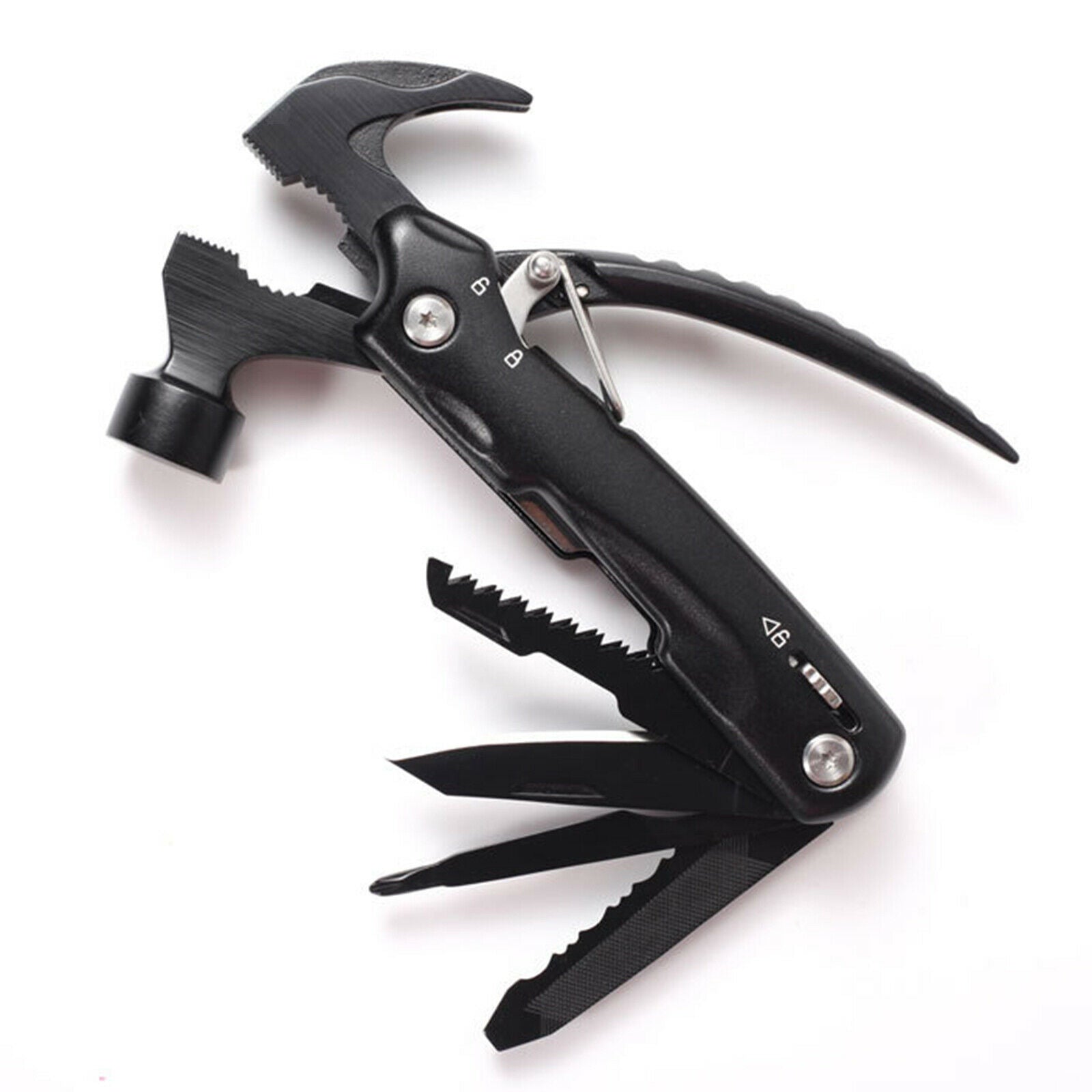 Multitool Hammer 12-in-1 Camping Fishing Emergency Tools for Men Gifts