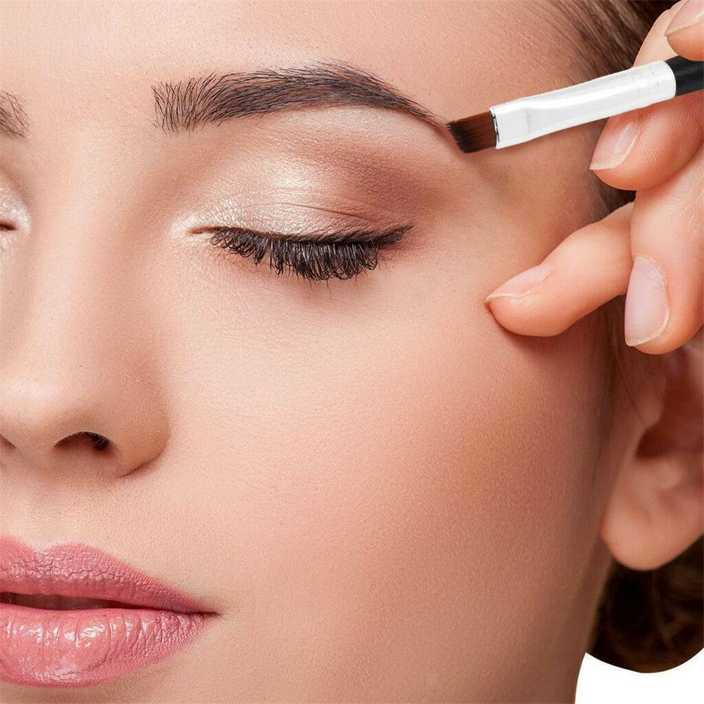Beauty Makeup Tool Eyebrow Brush Wand Brow Angled Eyelash Double-Ended Brushes