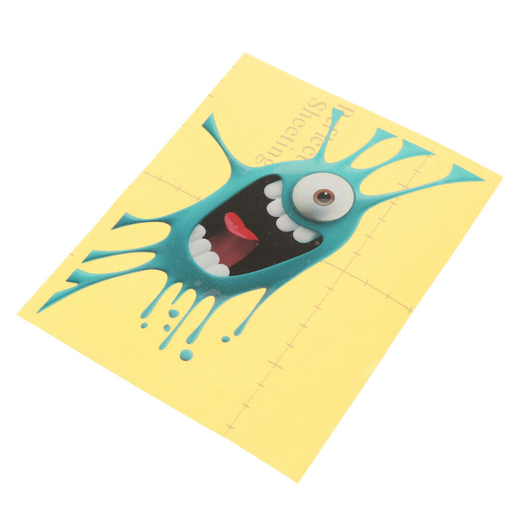 Vinyl Monster Stickers Waterproof Pink Cute Funny Cartoon Graffiti Decals
