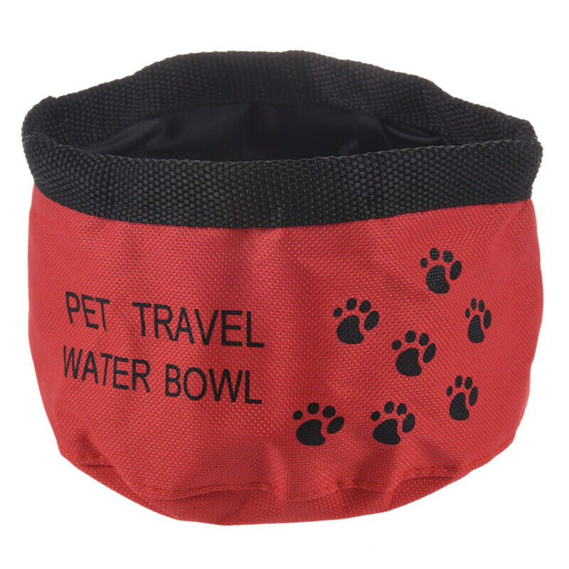 8inch Fold Up Travel Dog Water Drinking Bowl M2R3