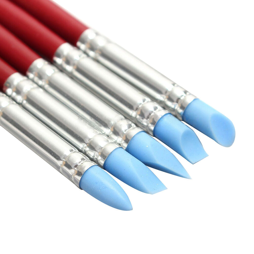 5x Silicone Rubber Clay Shaper Sculpting Fimo Polymer Modelling Pottery To.l8