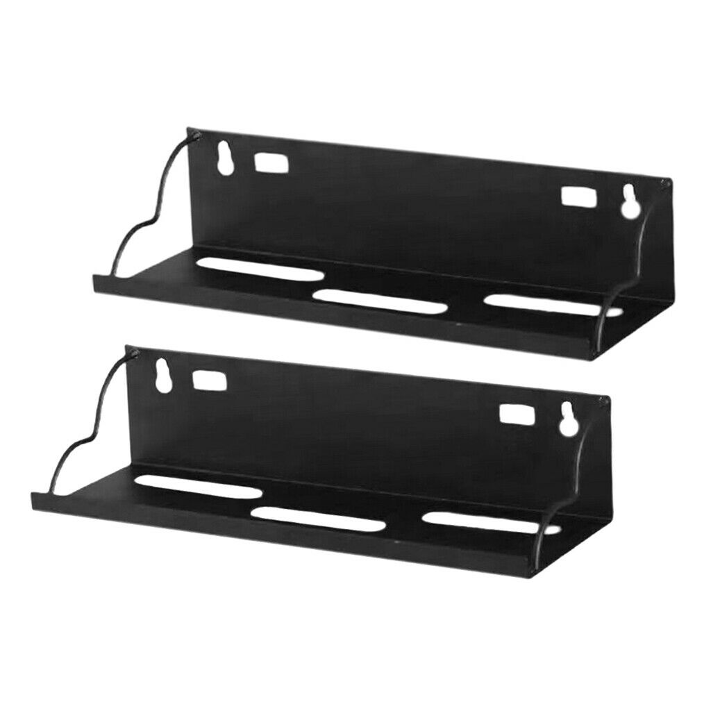2pcs Wall Shelves Rack Floating Bracket Sundries Organizer for Bathroom