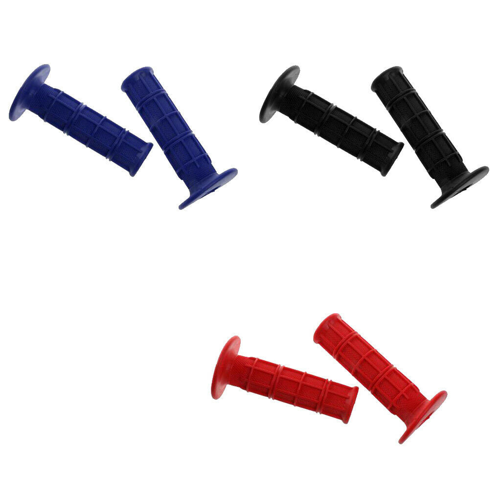 3 Pair 22MM 7/8" Handlebar Rubber Gel Hand Grips Motorcycle ATV 3 Color