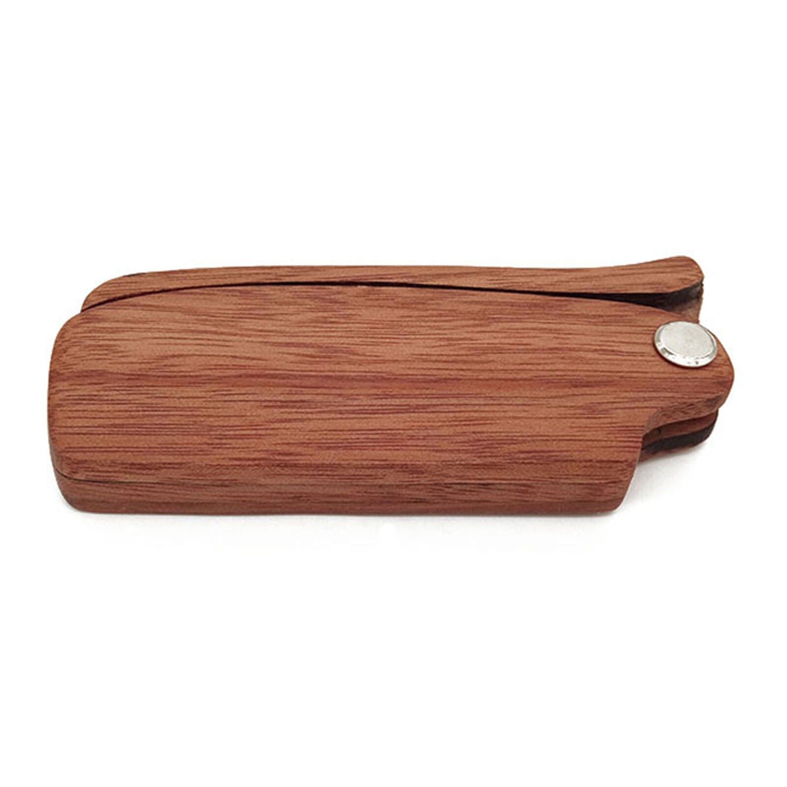 Anti-Static Sandalwood Wooden Folding Beard Mustache Comb Hair Brush Wide Tooth
