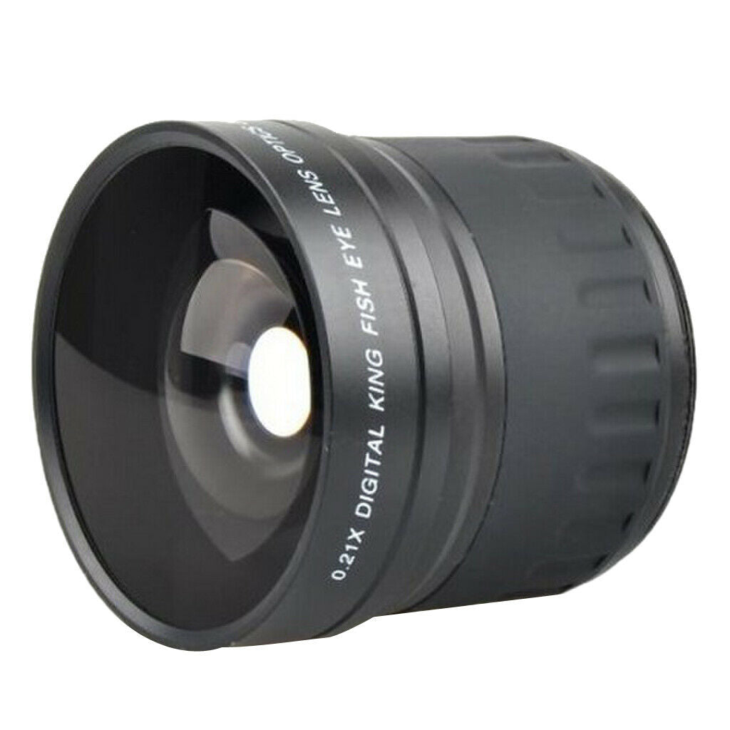 52mm Wide Angle Fisheye Lens 0.21x for Canon Rebel T6i T6 T6S T5i T5 T4i T3i