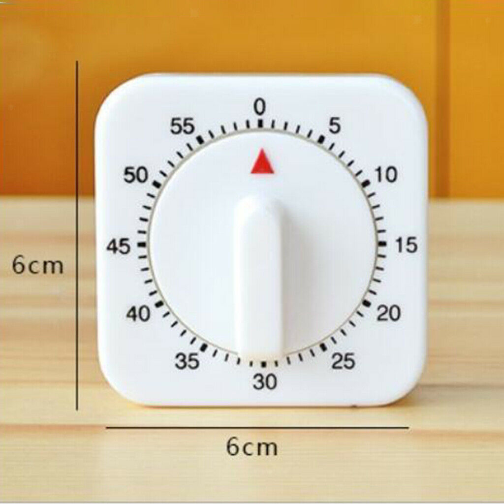 Mechanical Kitchen Timer White Visual Timer Home Steaming Clock