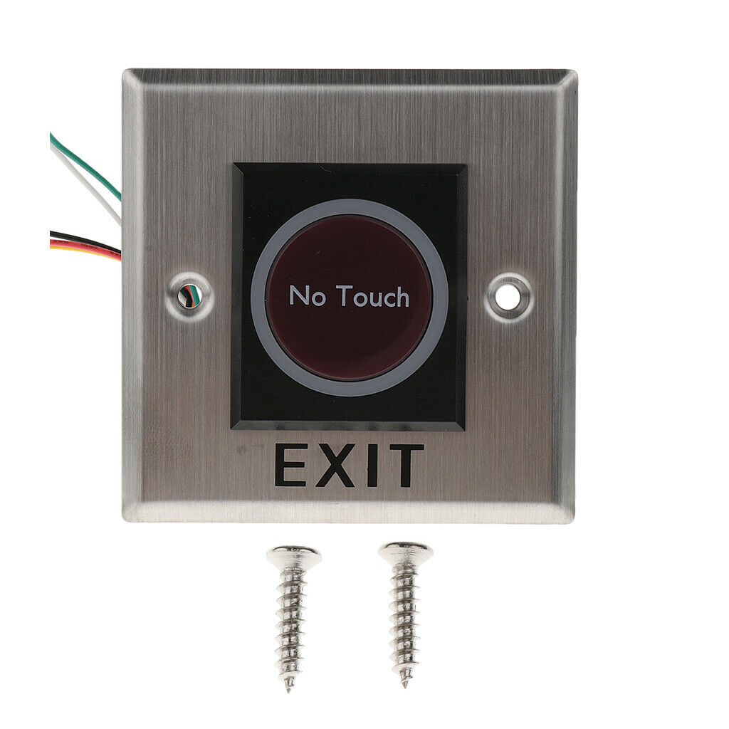 Infrared Stainless Steel Door Exit Switch Sensor +LED Indicator #K2-1