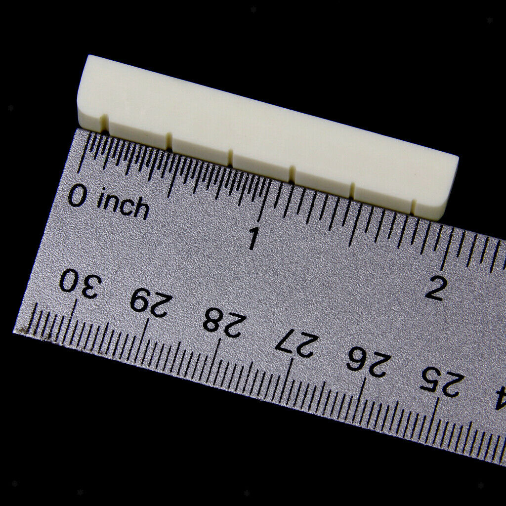 Set of 2 Buffalo Bone Classical Guitar Strings Slotted Bridge Nut