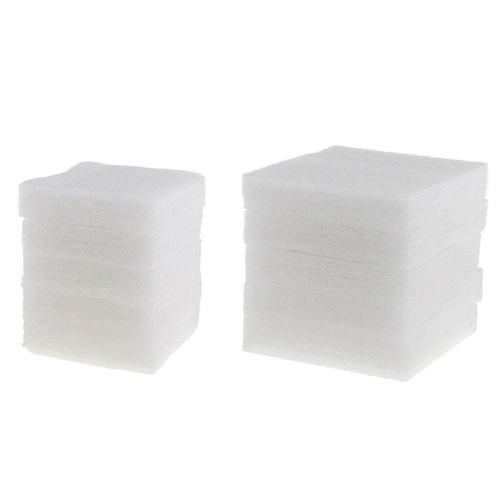 10 Assorted Pieces in White Foam with Needles in Matt Wool Felt