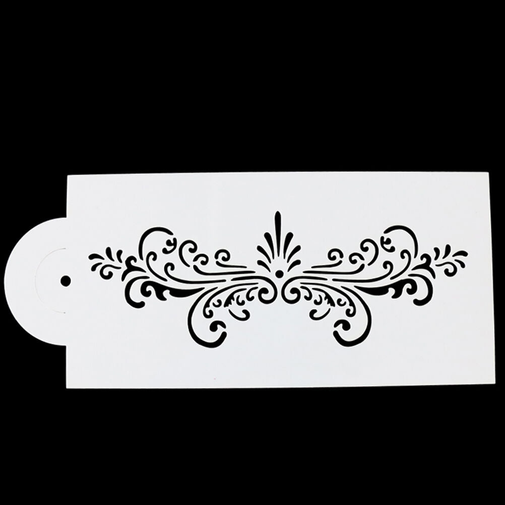 4PCS/Set Stencil Flower Fondant Cake Stencil Cookie Cake Stencil Decor Too.l8