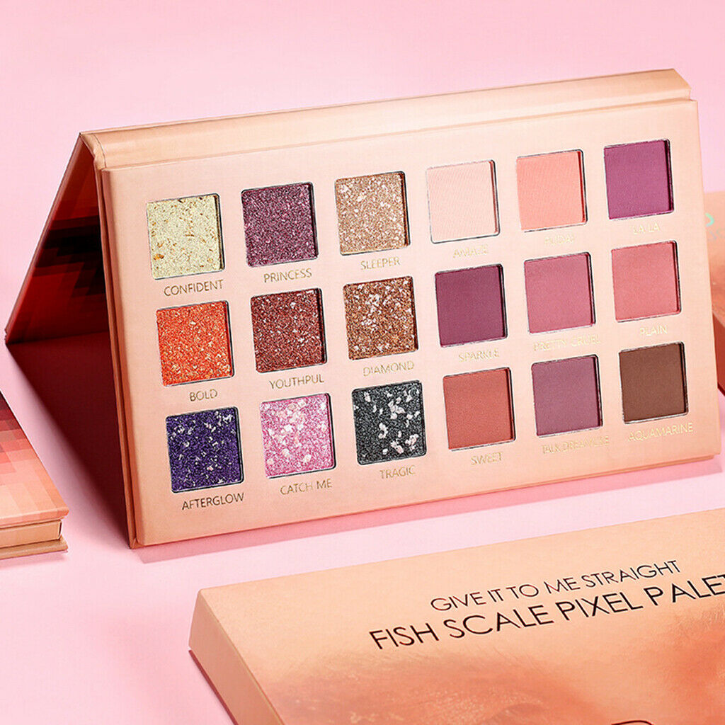 18 Colors Eye Shadow Makeup Pallete Long Lasting Glitter Pigments Palette