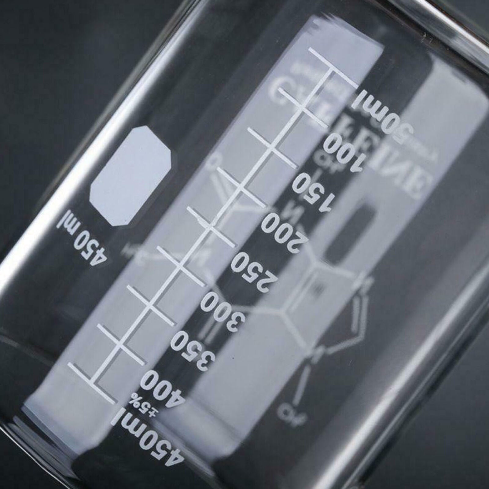 Caffeine Beaker Mug Graduated Beaker Mug with Handle Borosilicate Glass Cup