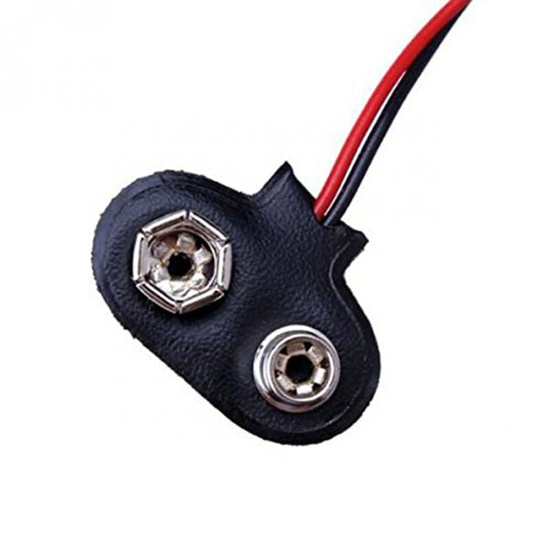New 9V Battery Buck Cctv Camera Battery Snap Connector Clip 5.5x2.1mm Male DC