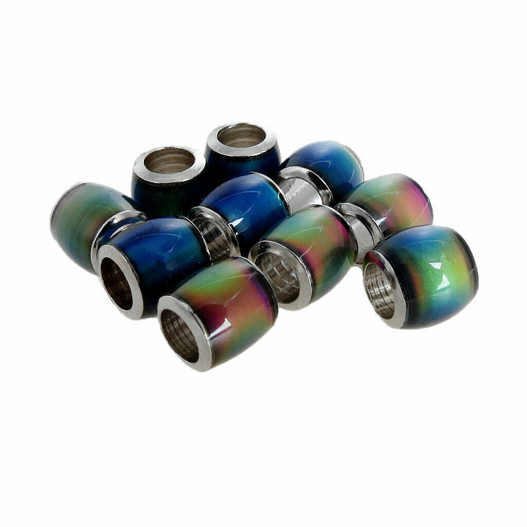 30Pcs Color Change   Sensitive Loose Beads Barrel Spacer Accessory DIY