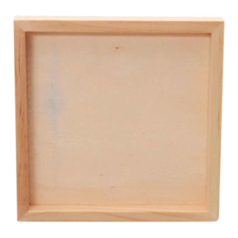 1pc Painting Building Block Wood Pallet Early Educational Wood Tray 12cmX12c Kt