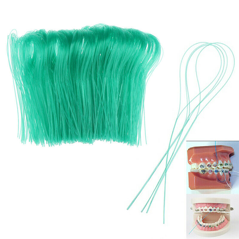 1000pcs Dental Floss Threaders Tooth Floss Holders Orthodontic Clean ToothpiDD