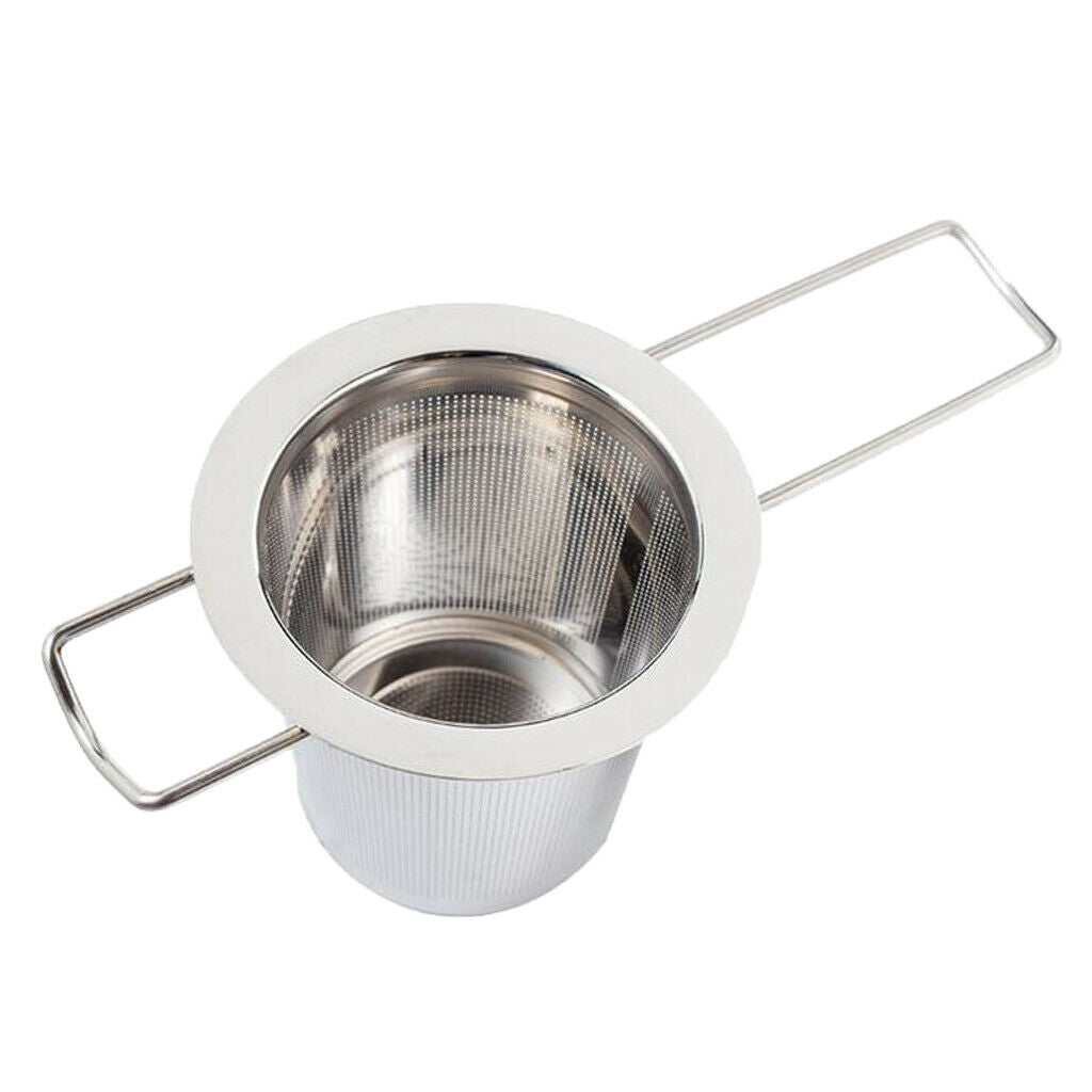 Stainless Steel Tea Infuser Strainer With Long Teapot Hanging Handle