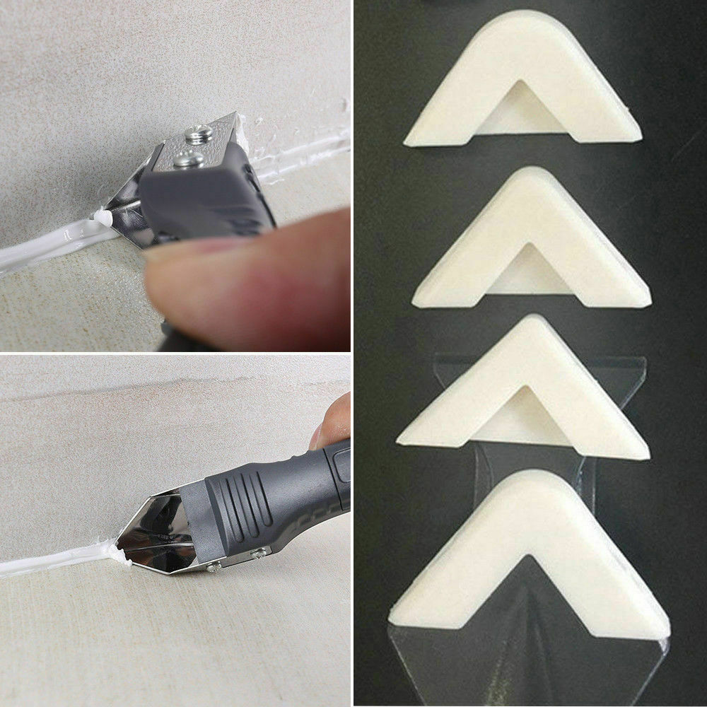 Silicone Remover Caulk Finisher Sealant Smooth Scraper Grout Kit Tools 3 In1