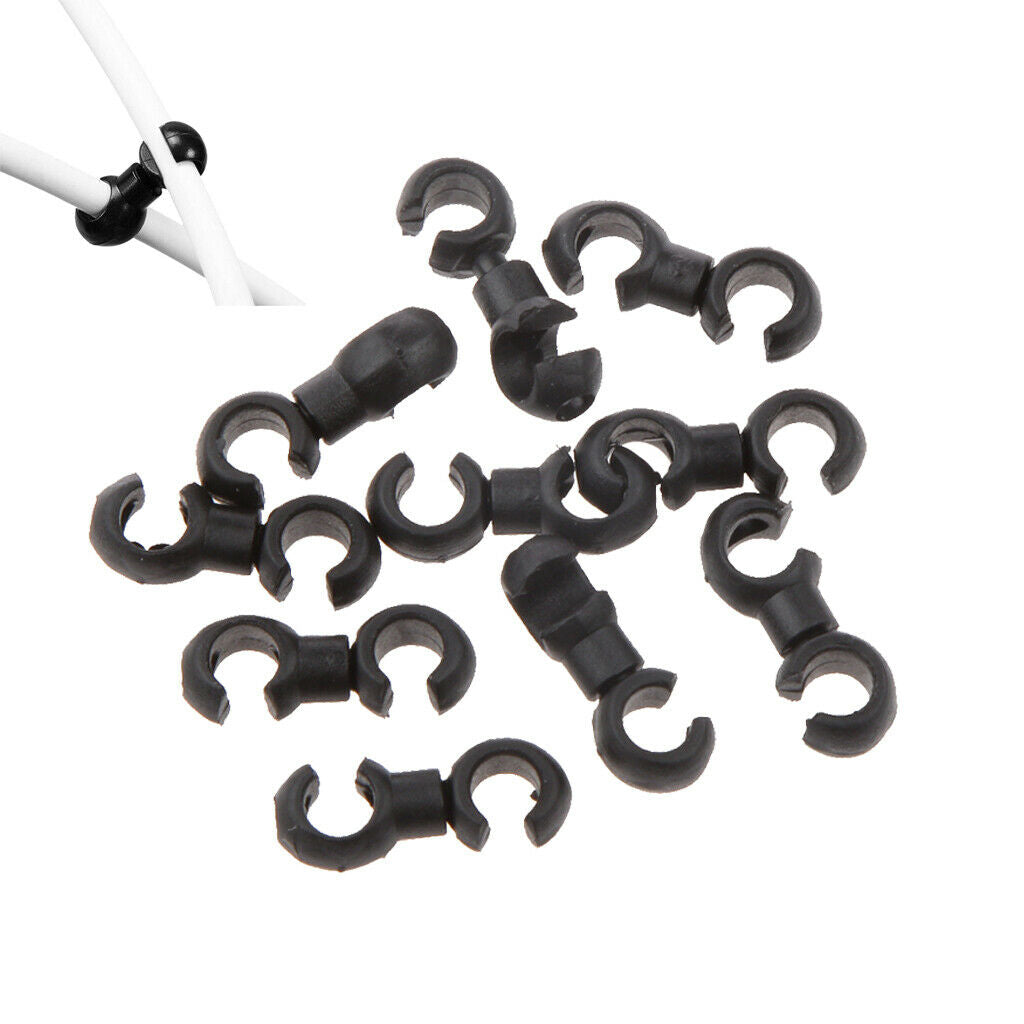 20pc Cycle Bike MTB Brake Gear Cable S Style Clips House Hose Guides C-C 10.7mm
