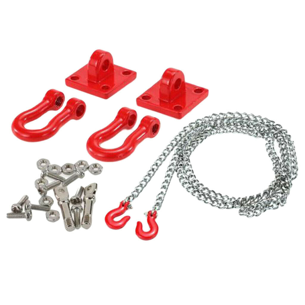 1:10 RC Climbing Cars Tow Hook Trailer Chain for CC01 Axial SCX10  D90