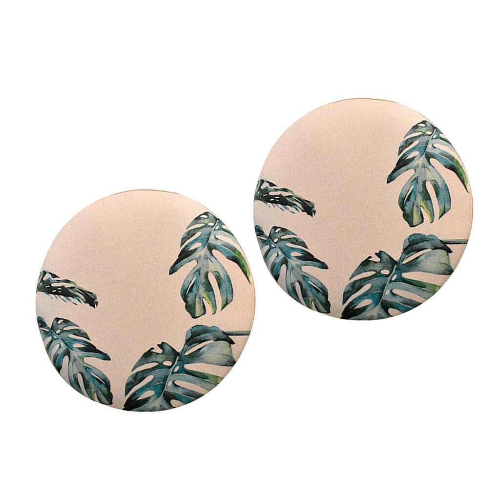 2 Pieces Round Bar Stool Cover Cushion, High Top Chair Seat Covers Anti-slip