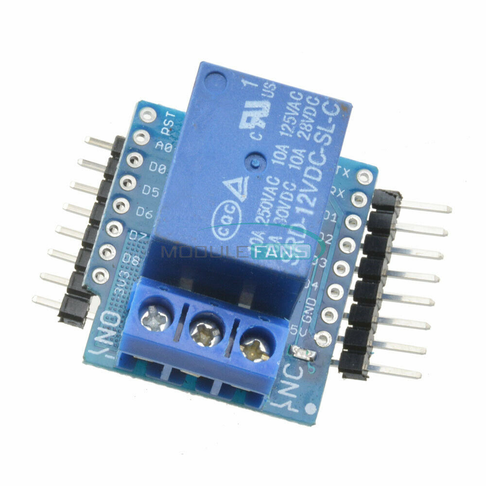 ESP8266 12V 1-CH WeMos D1 Mini Wifi Relay Shield Development Board for Arduino
