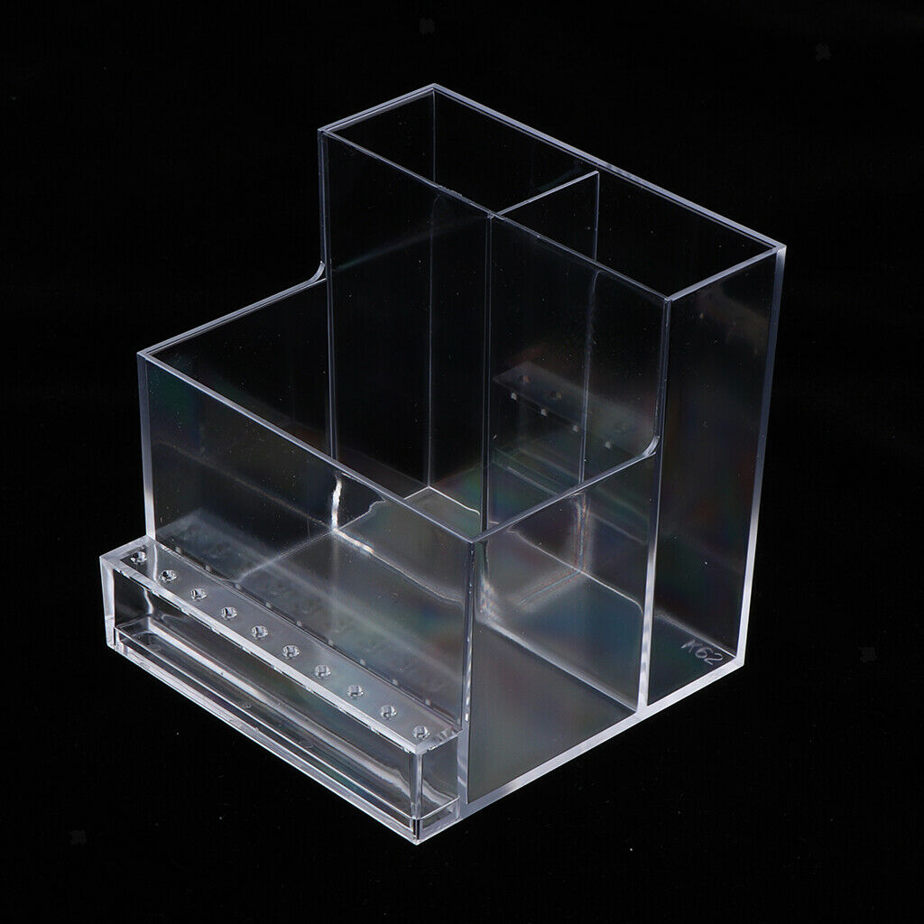 2 lot Durable Acrylic Nail Art Drill Machine Holder Stand Organizer Box Case