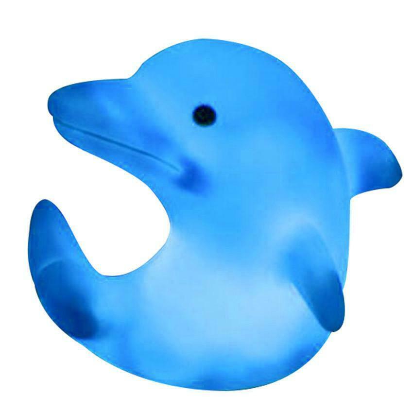 Lovely Dolphin LED Night Light 7 Changing Color Baby Bedroom Bedside Lamp