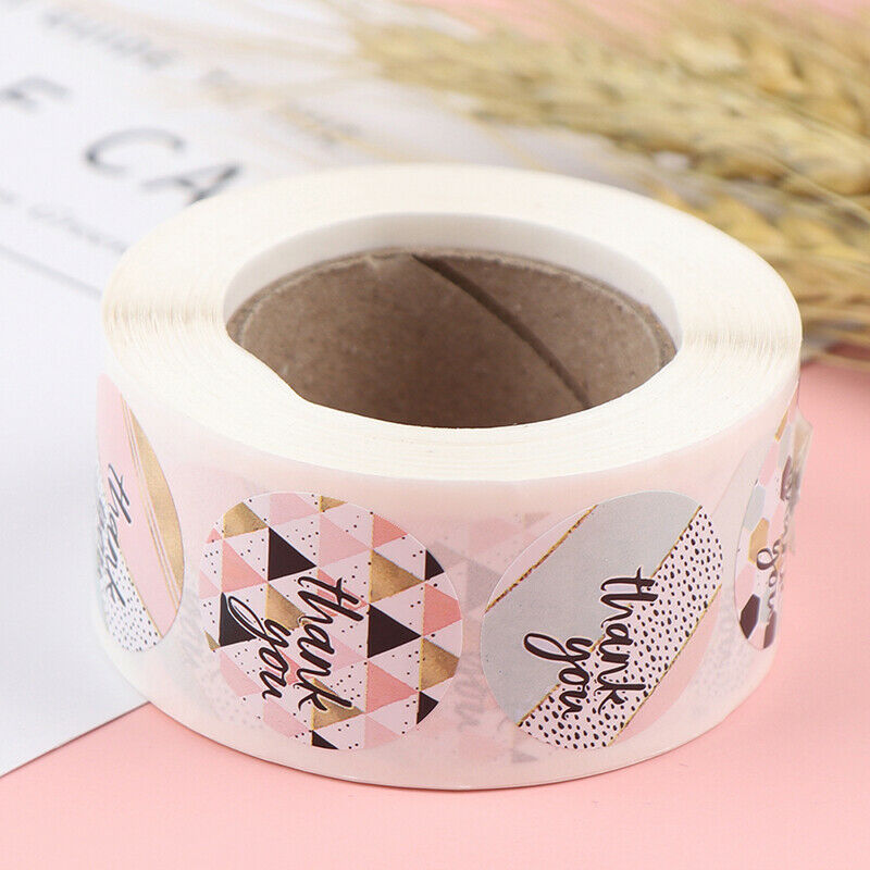 500/Roll Thank You Stickers Seal Lable Scrapbooking Stickers Bake DIY Dec.l8