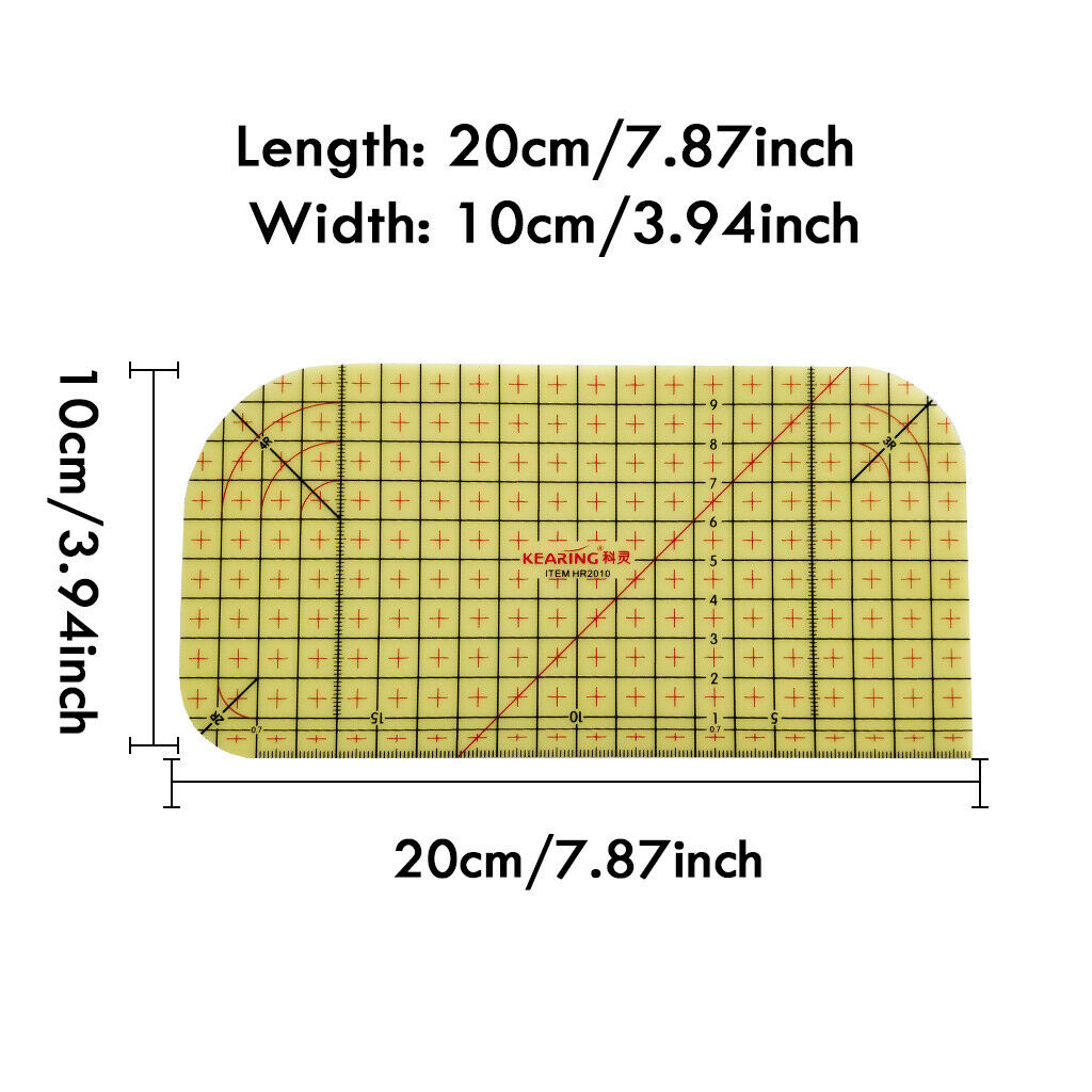 Hot Iron Ruler Quilting Measuring Gauge Patchwork Sewing Marking Tools