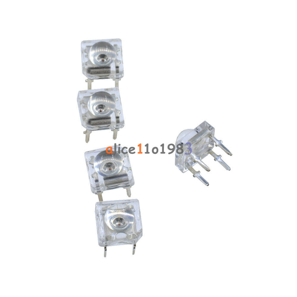 20PCS 5mm F5 Piranha LED Yellow Round Head Super Bright Light Emitting Diode beu