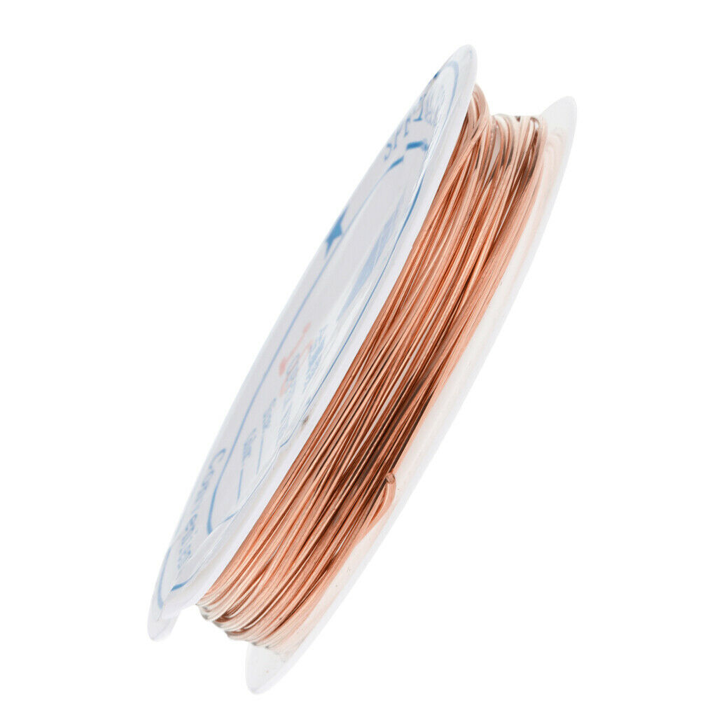 2x Copper Wire for Jewellery Making Artistic Craft Wire 0.25mm, 1mm 19& 33 Gauge