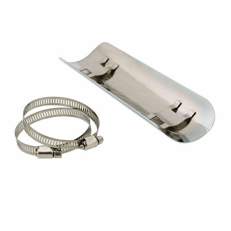 Universal Flame Exhaust Pipe Heat Shield Cover Guard Muffler For Cruiser ATV