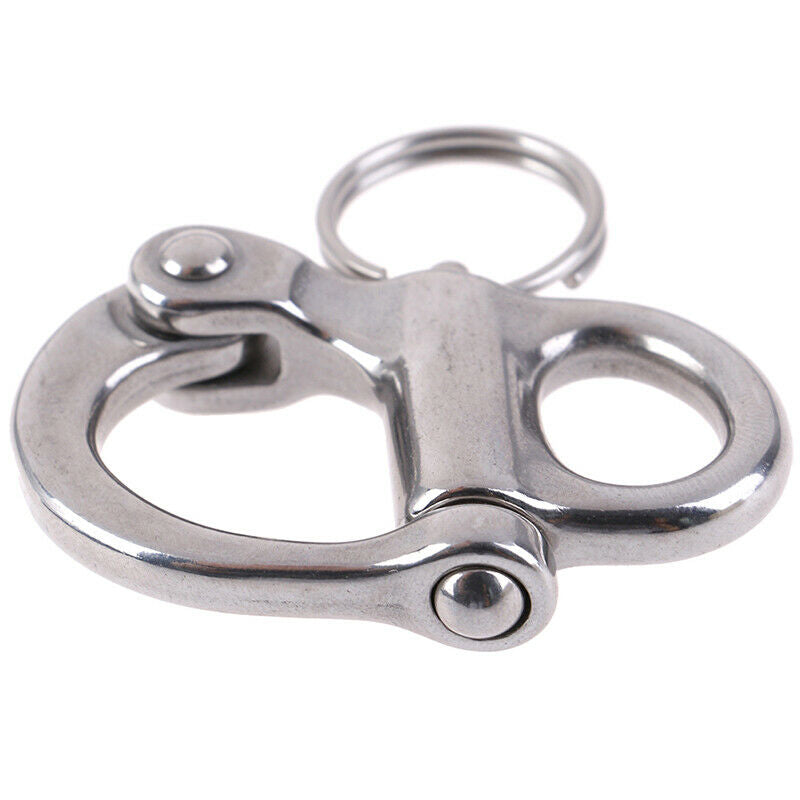 316 Stainless Steel Rigging Sailing Fixed Bail Snap Shackle Yacht Outdoor.l8