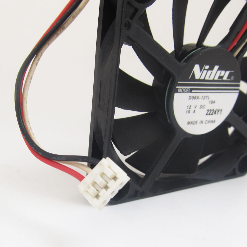 4pcs NIDEC D06X-12TL 60x60x10mm 6010 DC12V 0.10A 3pin Connector DC Cooling fan