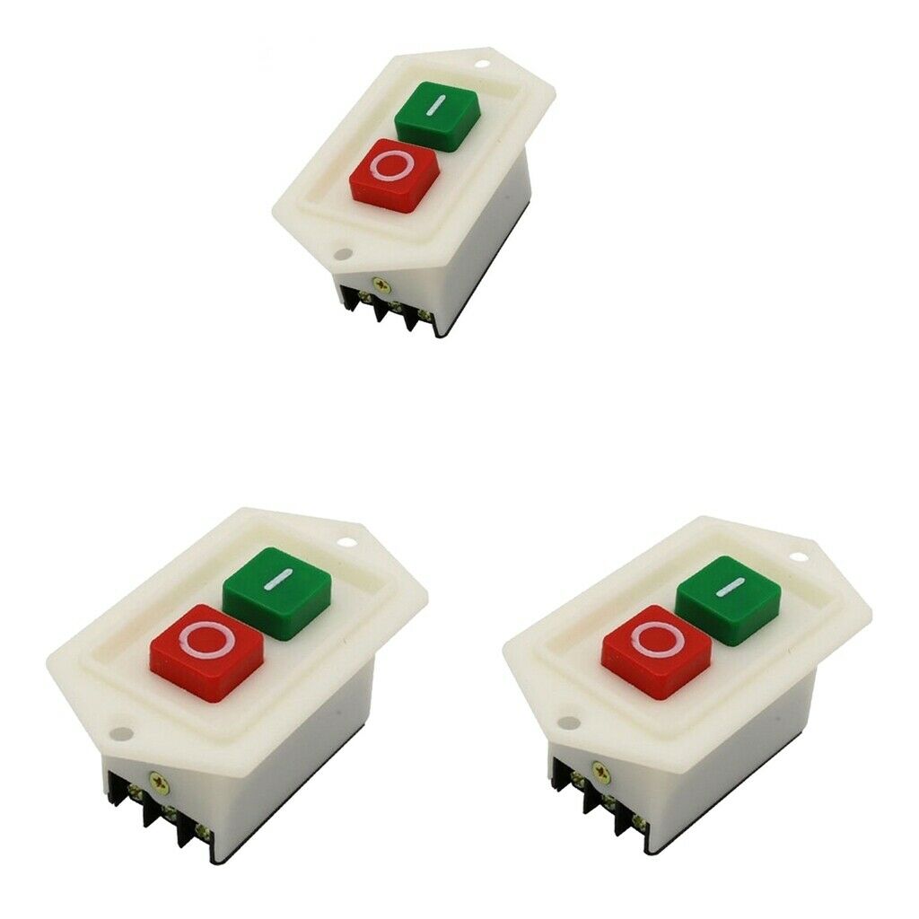 3x Drill Press Switch On/Off Button Switch LC310 220/380V 10A Red/Green