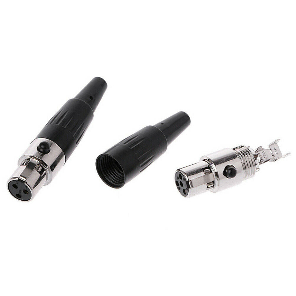 1Pc 3pin female plug mini TA3F XLR audio microphone connector MIC adapter.l8