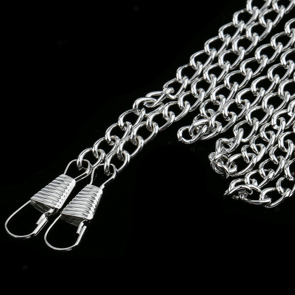 2pack Metal Chain Strap With Buckles Women Handbag Purse