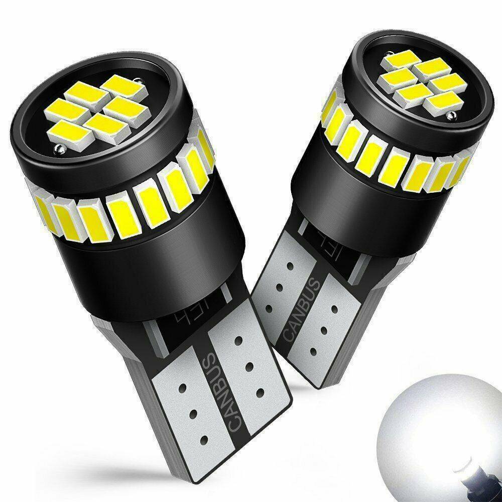 2x T10 501/194 W5W SMD 24 LED Car HID White CANBUS Error Free Wedge Light Bulb